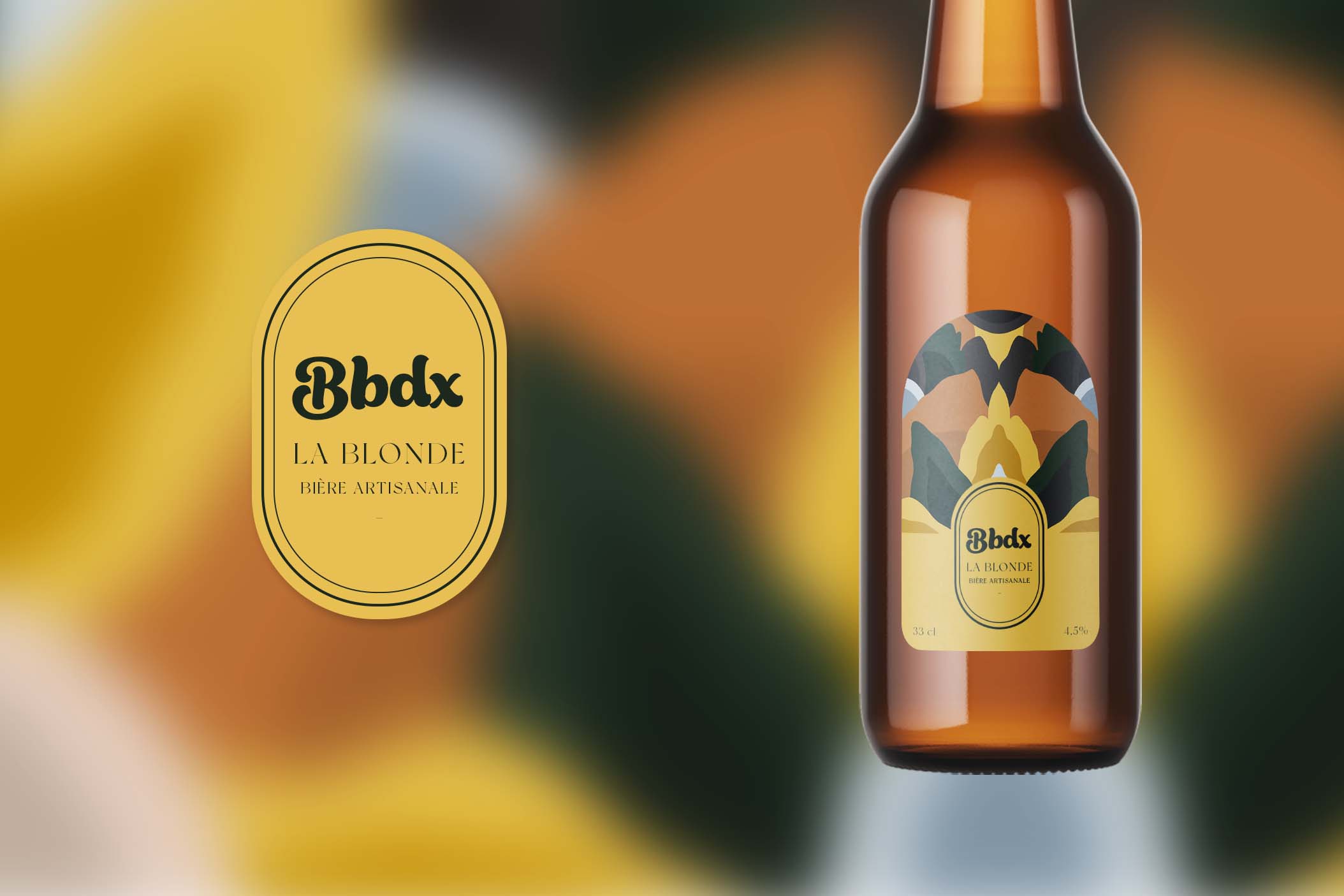 Packaging bières blonde